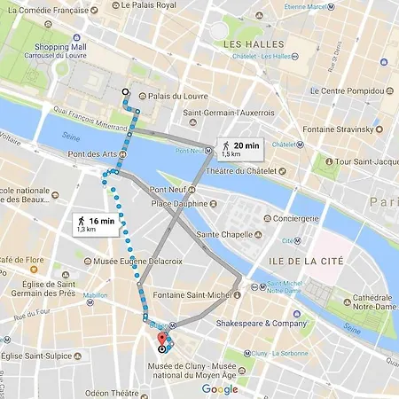 Artist Loft For 4 In Saint-germain-des-pres Apartment *